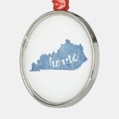 Kentucky Home Houtstructuur Metalen Ornament (Links)