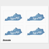 Kentucky Home Houtstructuur Rechthoekige Sticker (Vel)