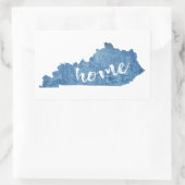 Kentucky Home Houtstructuur Rechthoekige Sticker (Tas)