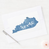 Kentucky Home Houtstructuur Rechthoekige Sticker (Envelop)