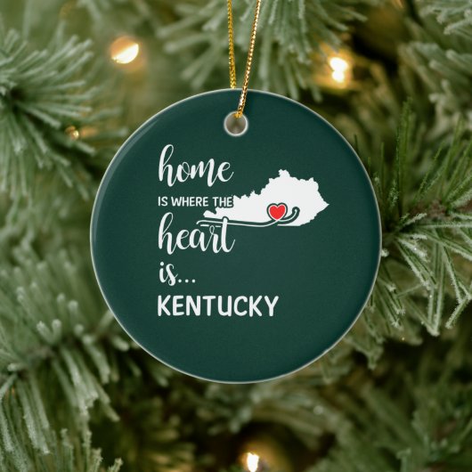 Kentucky Home is waar het hart ligt Keramisch Ornament (Boom)