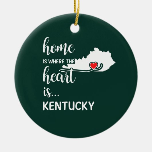 Kentucky Home is waar het hart ligt Keramisch Ornament (Voorkant)