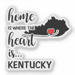 Kentucky Home is waar het hart ligt Sticker