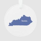 Kentucky home silhouette state map ornament (achterkant)