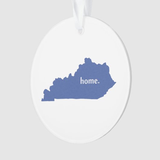 Kentucky home silhouette state map ornament (voorkant)