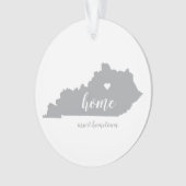 Kentucky Hometown Personalized Ornament (voorkant)