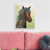 Kentucky Horse Canvas Afdruk (Insitu (Woonkamer))