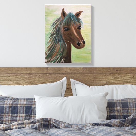 Kentucky Horse Canvas Afdruk (Insitu (Slaapkamer))