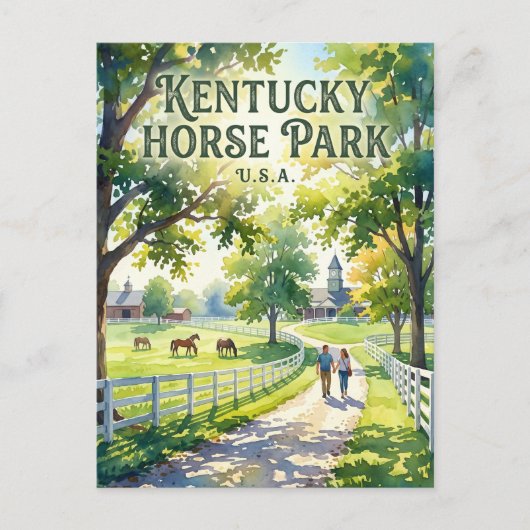 Kentucky Horse Park VS Briefkaart (Voorkant)