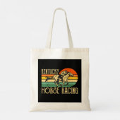 Kentucky Horse Racing Fan Retro Derby Racing Festi Tote Bag (Achterkant)