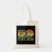 Kentucky Horse Racing Fan Retro Derby Racing Festi Tote Bag (Voorkant)