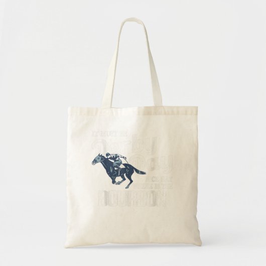 Kentucky Horse Racing Mint Juleps Funny Derby Day Tote Bag (Voorkant)