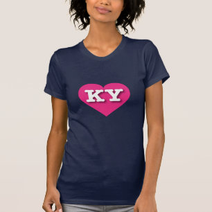 Kentucky Hot Pink Heart - Ik hou van KY T-shirt