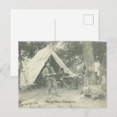 Kentucky Hunting Camp 1908 Briefkaart (Voorkant / Achterkant)