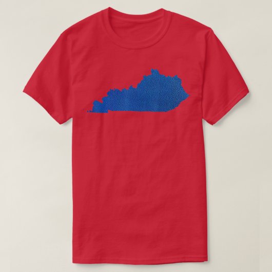 Kentucky I Blue Leather Bourbon State Gift T-shirt (Design voorkant)
