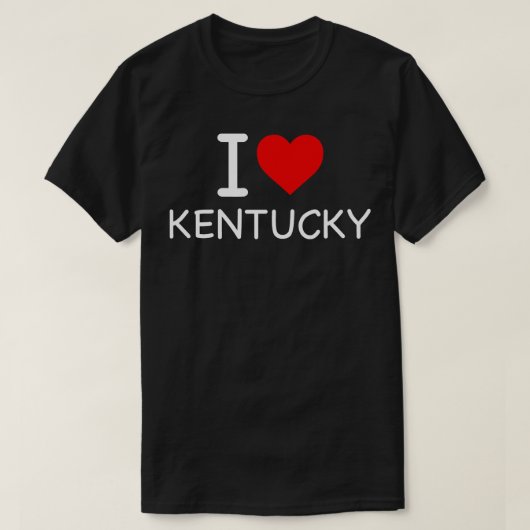 Kentucky I Love Icon TShirt (Design voorkant)