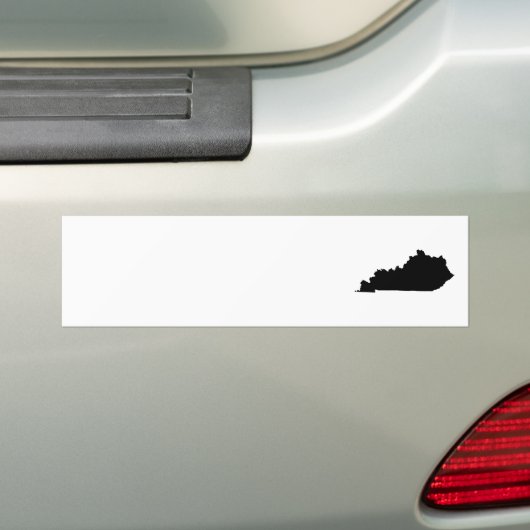 Kentucky in zwart-wit bumpersticker (Op auto)