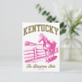 Kentucky is de hoofdstad van de staat Bluegrass. 1 Briefkaart (Staand voorkant)