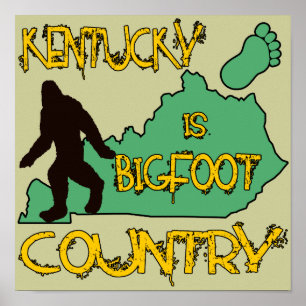 Kentucky is een land met een struikgewas poster