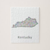 Kentucky-kaart Legpuzzel (Verticaal)