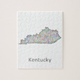 Kentucky-kaart Legpuzzel