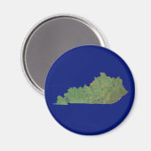 Kentucky kaart magneet (Voorkant / Achterkant)