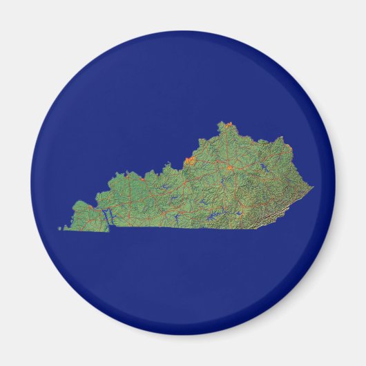Kentucky kaart magneet (Voorkant)