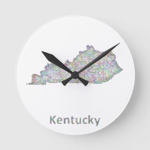 Kentucky-kaart Ronde Klok