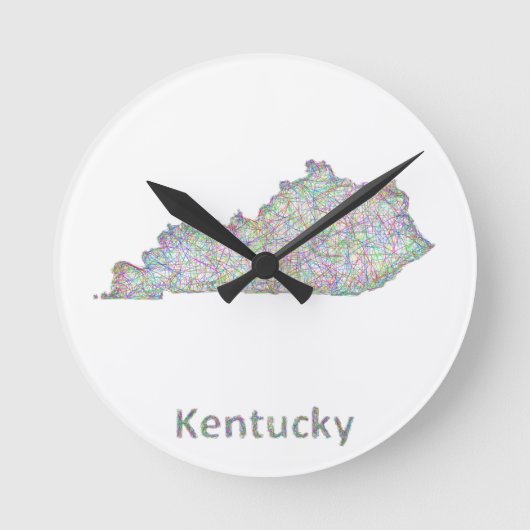 Kentucky-kaart Ronde Klok (Voorkant)