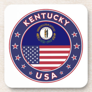 Kentucky, Kentucky phone case, Kentucky sticker Bier Onderzetter