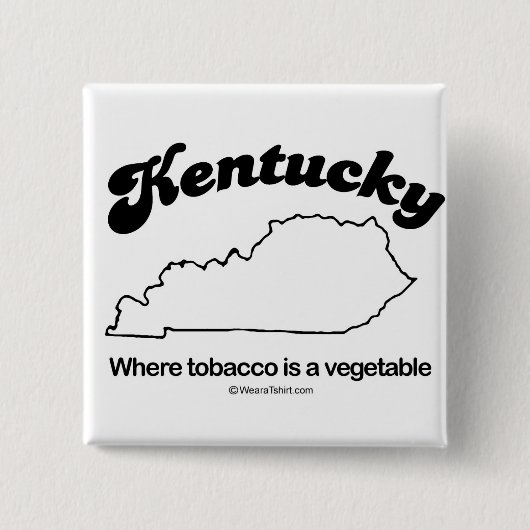 KENTUCKY - "KENTUCKY STATE MOTTO" T-shirts en Gea Vierkante Button 5,1 Cm (Voorkant)