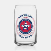 Kentucky Kentucky Typography Drinkware Set Blikvorm Glas (Voorkant)