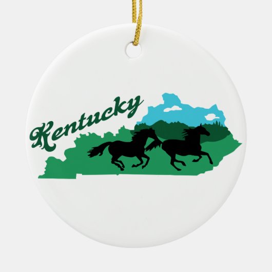 Kentucky Keramisch Ornament (Voorkant)