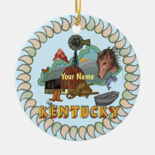 Kentucky Keramisch Ornament