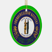 Kentucky-kerstversiering Keramisch Ornament (Rechts)