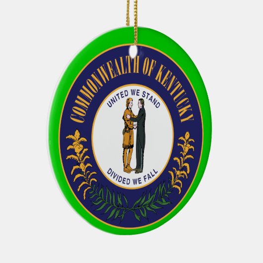 Kentucky-kerstversiering Keramisch Ornament (Rechts)