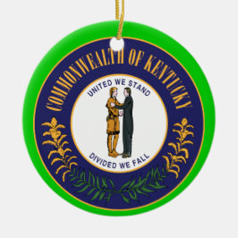 Kentucky-kerstversiering Keramisch Ornament