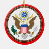 Kentucky-kerstversiering Keramisch Ornament (Achterkant)