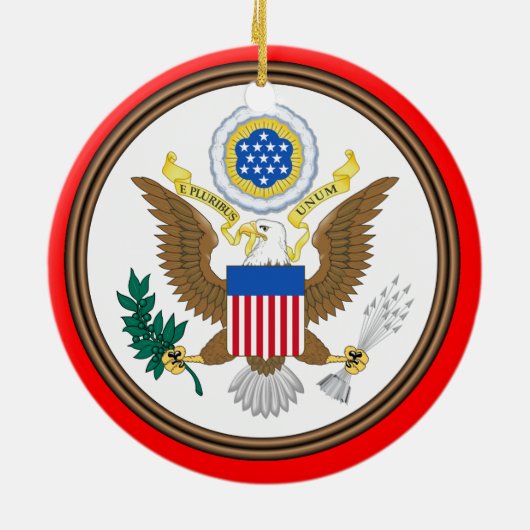 Kentucky-kerstversiering Keramisch Ornament (Achterkant)