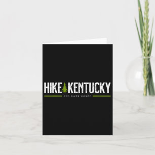 Kentucky Key Red River Gorge Wandelboom Retro Grap Kaart
