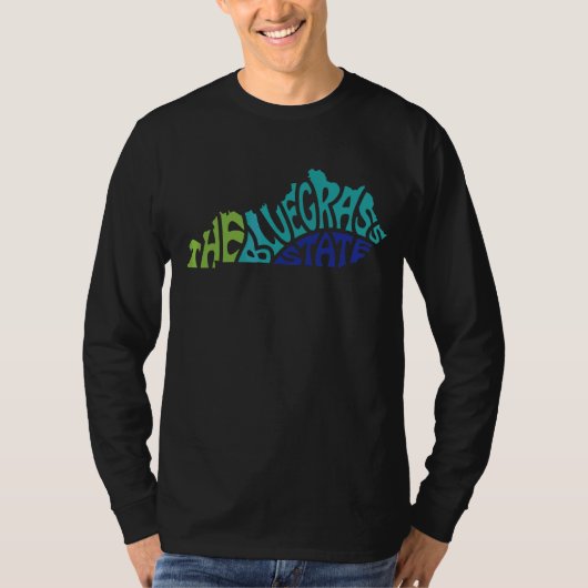 Kentucky Ky US State Shape Motto T-shirt (Voorkant)