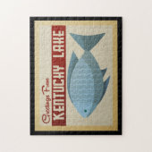 Kentucky Lake Fish Vintage Travel Legpuzzel (Verticaal)
