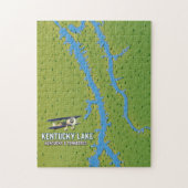 Kentucky Lake USA MAp Legpuzzel (Verticaal)