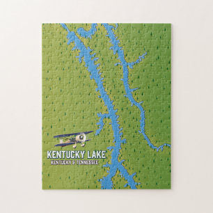 Kentucky Lake USA MAp Legpuzzel