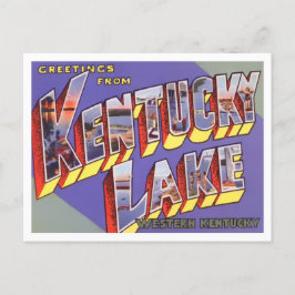Kentucky Lake Vintage Big Letters Briefkaart
