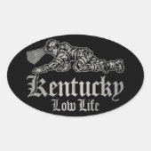 KENTUCKY LOW LIFE OVALE STICKER (Voorkant)
