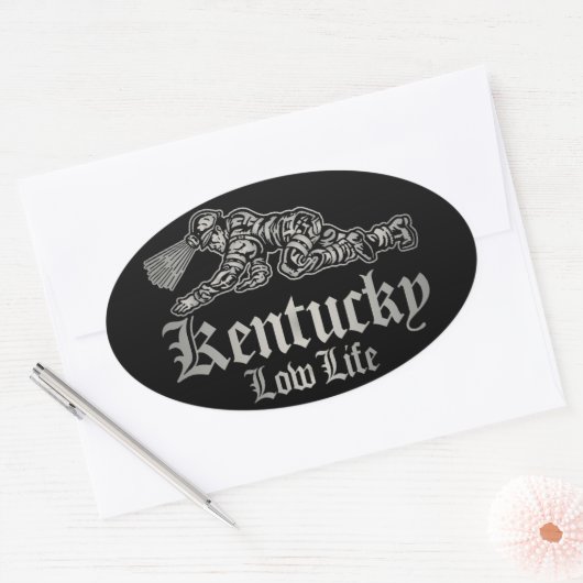 KENTUCKY LOW LIFE OVALE STICKER (Envelop)