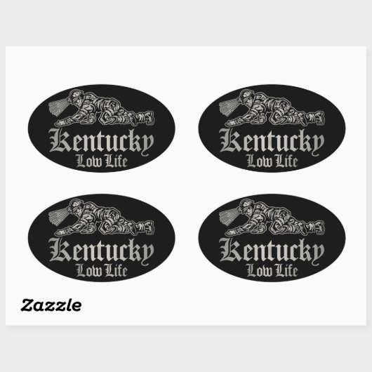 KENTUCKY LOW LIFE OVALE STICKER (Vel)