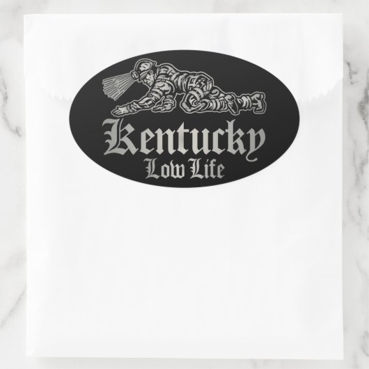 KENTUCKY LOW LIFE OVALE STICKER (Tas)