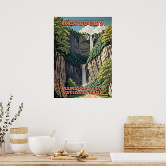 Kentucky Mammoth Cave National Park V01 Poster (Keuken)